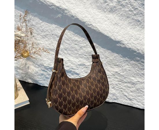 Придбати Полукруглая сумка из эко-кожи Lilly P2-7056DB, image , зображення 3, характеристики, відгуки