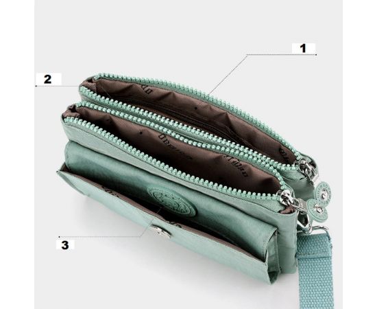 Купить Кроссбоди текстильное Confident WT1-0520GR, фото , изображение 8, характеристики, отзывы