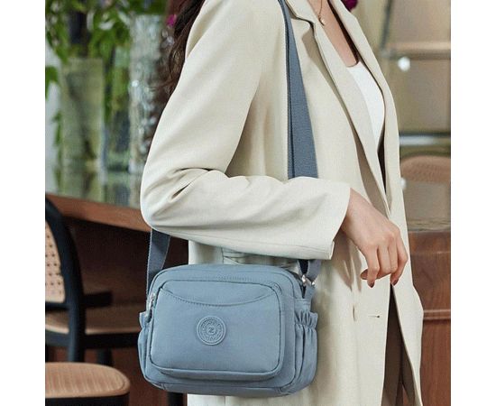 Придбати Маленькое женское кроссбоди текстиль голубого цвета Confident WT1-683BL, image , зображення 2, характеристики, відгуки