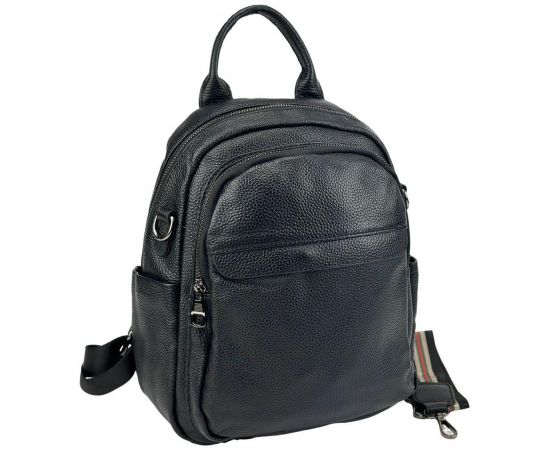Придбати Женский кожаный черный рюкзак Olivia Leather F-FL-NWBP27-8061A, image , зображення 4, характеристики, відгуки