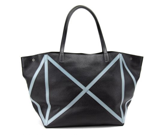 Купить Женский кожаный шоппер с акцентными голубыми швамиTavinchi CH-4835ABL-FL, фото , изображение 4, характеристики, отзывы