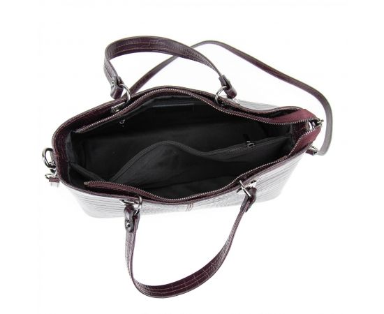 Купить Бордовая кожаная женская сумка средних размеров Firenze Italy F-IT-5454BO-CR, фото , изображение 2, характеристики, отзывы