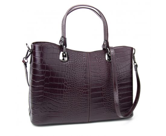 Купить Бордовая кожаная женская сумка средних размеров Firenze Italy F-IT-5454BO-CR, фото , изображение 3, характеристики, отзывы