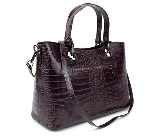 Купить Бордовая кожаная женская сумка средних размеров Firenze Italy F-IT-5454BO-CR, фото , изображение 5, характеристики, отзывы