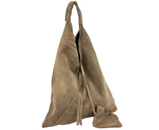 Купить Сумка-шоппер коричневая замшевая большая Firenze Italy F-IT-7625C-D, фото , характеристики, отзывы