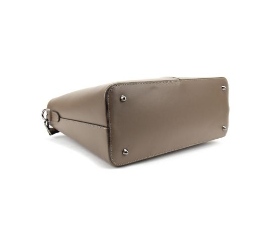 Купить Темно-бежевая кожаная женская сумка средних размеров Firenze Italy F-IT-7627DB, фото , изображение 4, характеристики, отзывы