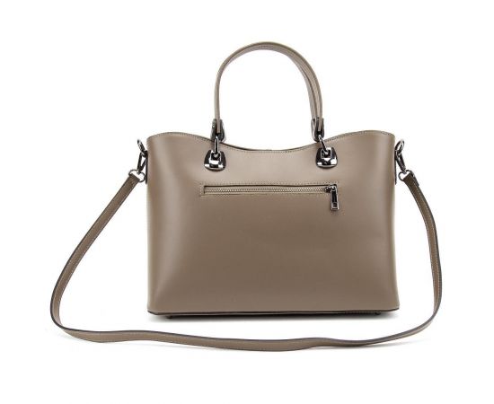 Купить Темно-бежевая кожаная женская сумка средних размеров Firenze Italy F-IT-7627DB, фото , изображение 5, характеристики, отзывы