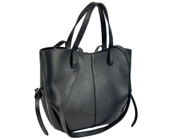 Купить Черная кожаная женская сумка средних размеров Firenze Italy F-IT-7666A, фото , изображение 4, характеристики, отзывы