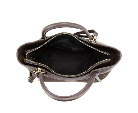 Придбати Замшева жіноча сумка з шкіряною вставкою Firenze Italy F-IT-7668DB, image , зображення 2, характеристики, відгуки