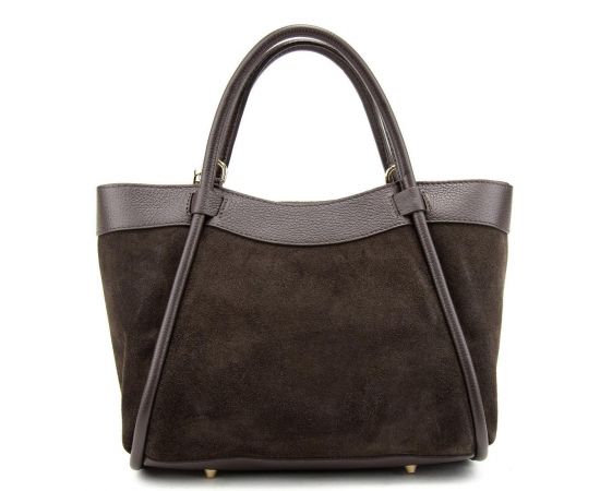 Придбати Замшева жіноча сумка з шкіряною вставкою Firenze Italy F-IT-7668DB, image , зображення 3, характеристики, відгуки