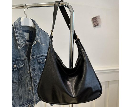 Купить Шоппер большой из эко-кожи черный Lilly P4-6495A, фото , изображение 4, характеристики, отзывы