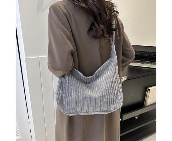 Купить Вельветовая женская сумка серая Lilly P4-8298G, фото , характеристики, отзывы