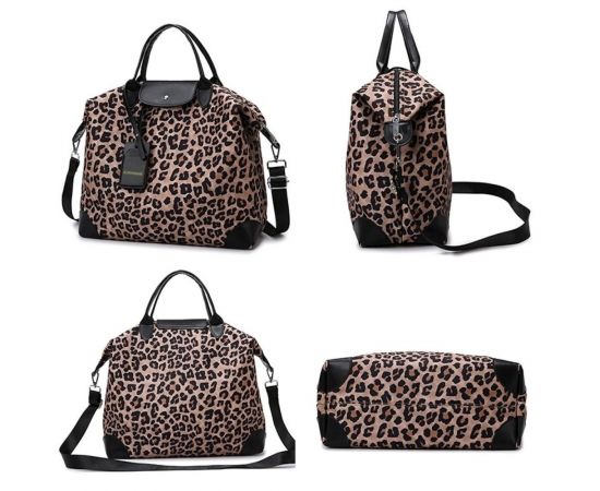 Придбати Текстильная женская сумка леопард беж Confident TB1-T-841B-LEO, image , зображення 3, характеристики, відгуки