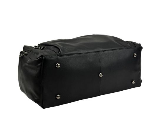 Купить Дорожная сумка кожанная черная Tiding Bag 2081A, фото , изображение 6, характеристики, отзывы