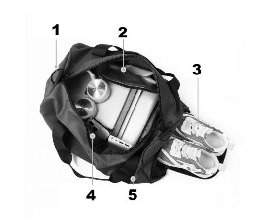 Купить Текстильная дорожная сумка Confident TB1-T-258A, фото , изображение 3, характеристики, отзывы