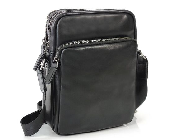 Купить Сумка мужская кожаная черная Tiding Bag 168A, фото , характеристики, отзывы