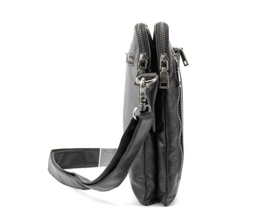 Купить Месенджер класичний черний в гладкой кожеі Tiding Bag 8009A, фото , изображение 4, характеристики, отзывы