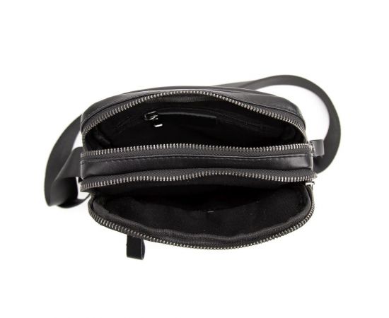 Купить Мессенджер кожанный черный Tiding Bag 8713A, фото , изображение 2, характеристики, отзывы