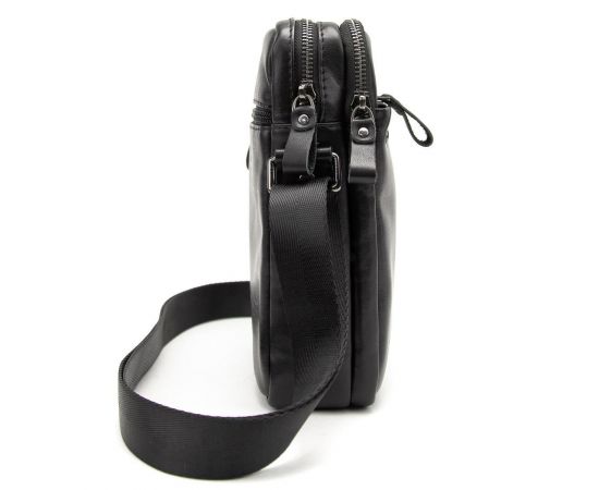 Купить Мессенджер кожанный черный Tiding Bag 8713A, фото , изображение 5, характеристики, отзывы