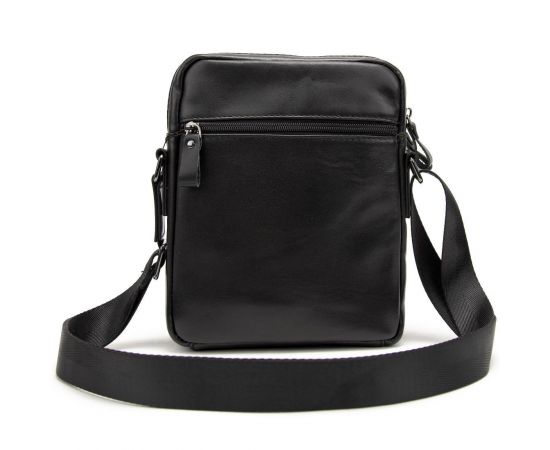 Купить Мессенджер кожанный черный Tiding Bag 8713A, фото , изображение 6, характеристики, отзывы