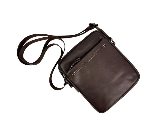 Придбати Мессенджер кожаный коричневый Tiding Bag 8713C, image , зображення 7, характеристики, відгуки