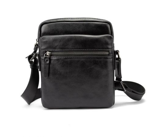 Придбати Месенджер класичний в гладкій шкірі чорний Tiding Bag 8717A-1, image , зображення 3, характеристики, відгуки