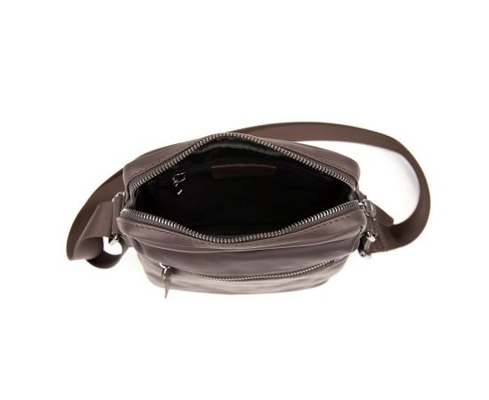 Купить Месенджер класичний в гладкій шкірі коричневий Tiding Bag 8717C, фото , изображение 2, характеристики, отзывы
