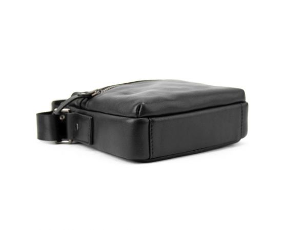 Купить Месенджер в гладкой коже черный Tiding Bag 8718A, фото , изображение 4, характеристики, отзывы