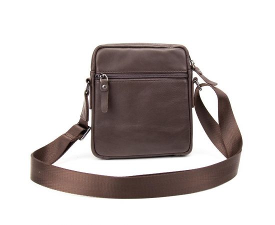 Купить Месенджер в гладкой коже коричневий Tiding Bag 8718C, фото , изображение 5, характеристики, отзывы