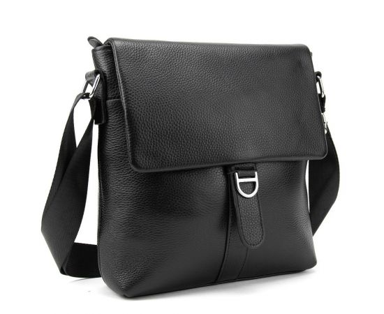 Придбати Мессенджер черный кожаный TIDING BAG A25-8805A, image , зображення 3, характеристики, відгуки
