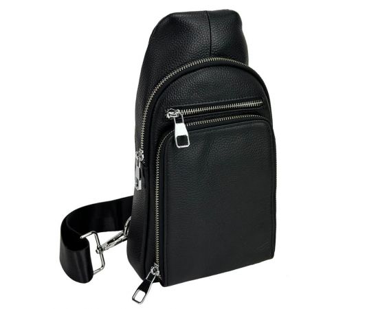 Купить Мужской кожаный черный слинг Tiding Bag A25F-250117A, фото , характеристики, отзывы