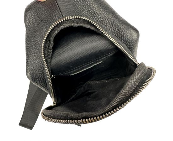 Купить Мужской кожаный черный слинг Tiding Bag A25F-250117A, фото , изображение 2, характеристики, отзывы