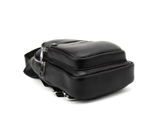 Купить Кожаный черный слинг через плечо Tiding Bag A25F-250123A, фото , изображение 4, характеристики, отзывы