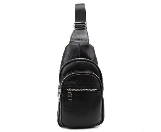 Купить Кожаный черный слинг через плечо Tiding Bag A25F-250123A, фото , изображение 6, характеристики, отзывы