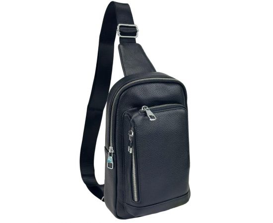 Купить Кожаный черный слинг через плечо Tiding Bag A25F-250131A, фото , характеристики, отзывы
