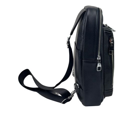 Купить Кожаный черный слинг через плечо Tiding Bag A25F-250131A, фото , изображение 4, характеристики, отзывы