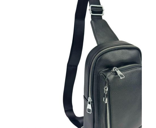 Купить Кожаный черный слинг через плечо Tiding Bag A25F-250131A, фото , изображение 7, характеристики, отзывы
