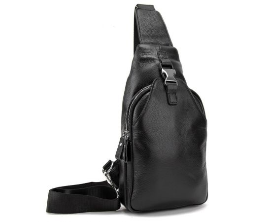 Придбати Кожаный черный слинг через плечо Tiding Bag A25F-6809-11A, image , характеристики, відгуки