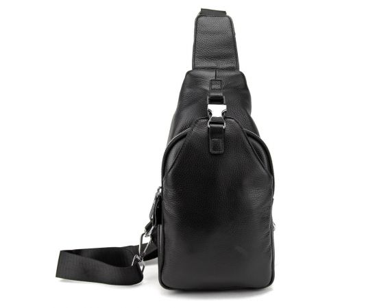 Придбати Кожаный черный слинг через плечо Tiding Bag A25F-6809-11A, image , зображення 3, характеристики, відгуки