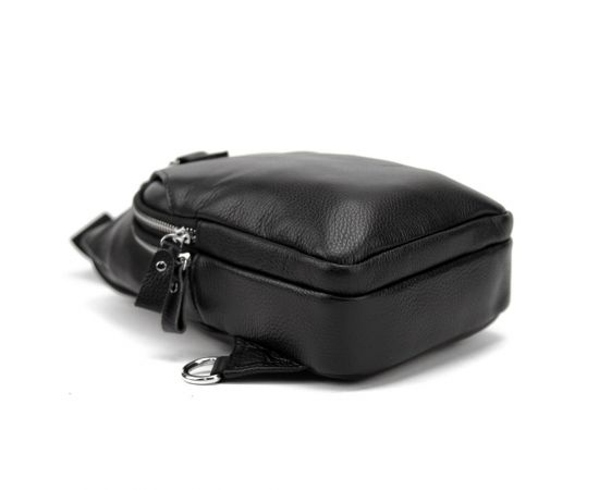 Придбати Кожаный черный слинг через плечо Tiding Bag A25F-6809-11A, image , зображення 5, характеристики, відгуки