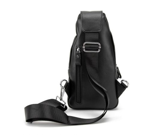 Придбати Кожаный черный слинг через плечо Tiding Bag A25F-6809-11A, image , зображення 6, характеристики, відгуки