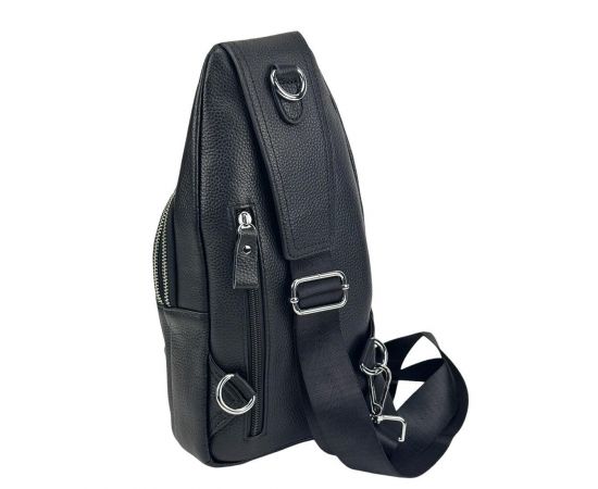 Купить Кожаный черный слинг через плечо Tiding Bag A25F-6809-1A, фото , изображение 5, характеристики, отзывы