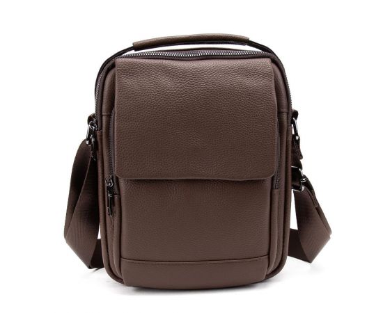 Придбати Мессенджер кожаный с ручкой Tiding Bag A25F-FL-9747C, image , зображення 3, характеристики, відгуки