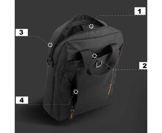 Купить Мужской функциональный мессенджер А4 с ручкой Confident AT08-2973A, фото , изображение 5, характеристики, отзывы