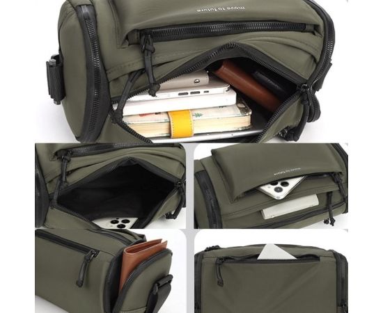 Придбати Горизонтальная текстильная мужская сумка Confident AT09-T-34804KH, image , зображення 6, характеристики, відгуки