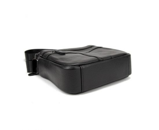 Придбати Кожаный небольшой мужской мессенджер черный Tiding Bag M56-0187A, image , зображення 5, характеристики, відгуки