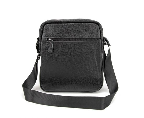 Придбати Кожаный небольшой мужской мессенджер черный Tiding Bag M56-0187A, image , зображення 6, характеристики, відгуки