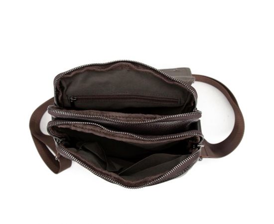 Придбати Кожаный мессенджер с клапаном на два отдела Tiding Bag M56-3508C, image , зображення 3, характеристики, відгуки