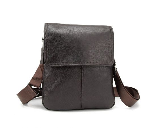 Придбати Кожаный мессенджер с клапаном на два отдела Tiding Bag M56-3508C, image , зображення 4, характеристики, відгуки