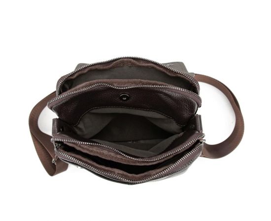 Придбати Кожаный мессенджер с клапаном на два отдела Tiding Bag M56-3508C, image , зображення 10, характеристики, відгуки